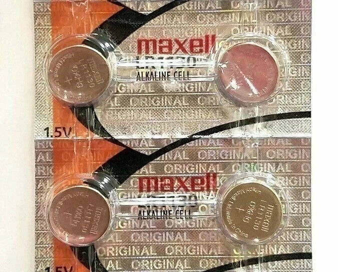 LR1130 Maxell 189 (2 piece) 389 LR54 SR1130SW AG10 New Alkaline Battery