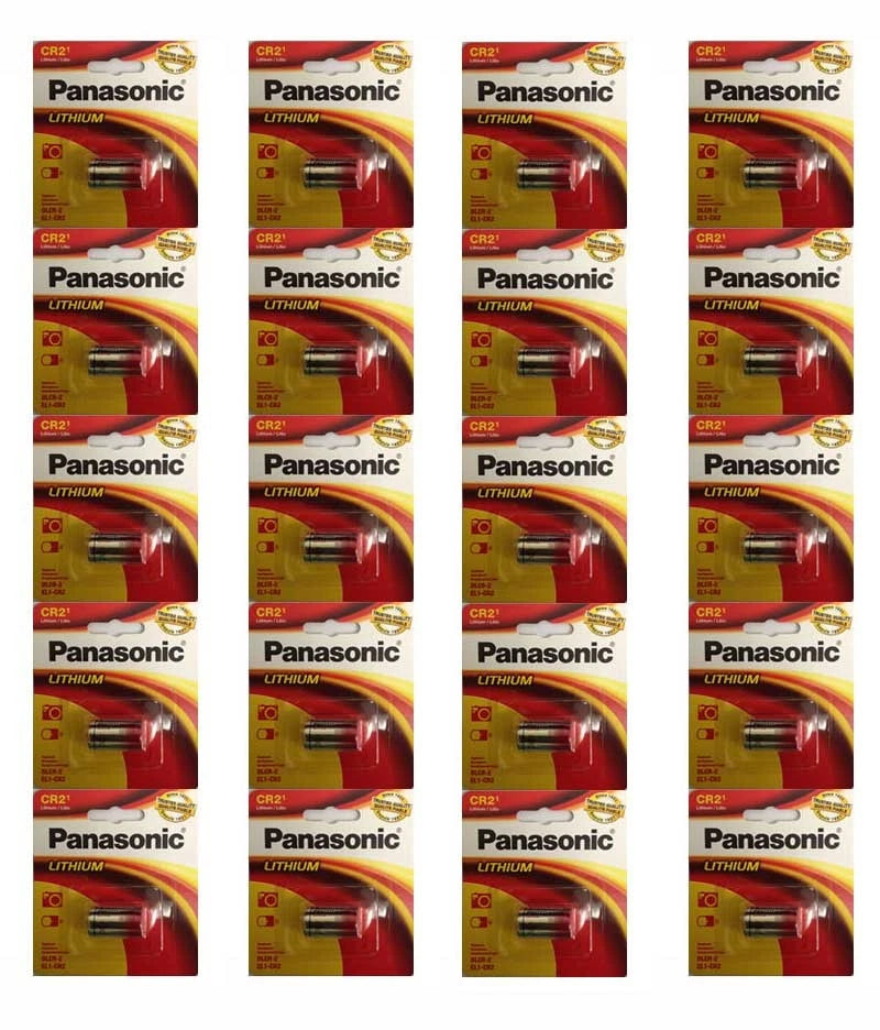 20 Pcs Panasonic CR-2 3V Lithium Battery Replaces EL-CR2 GPCR RLCR2