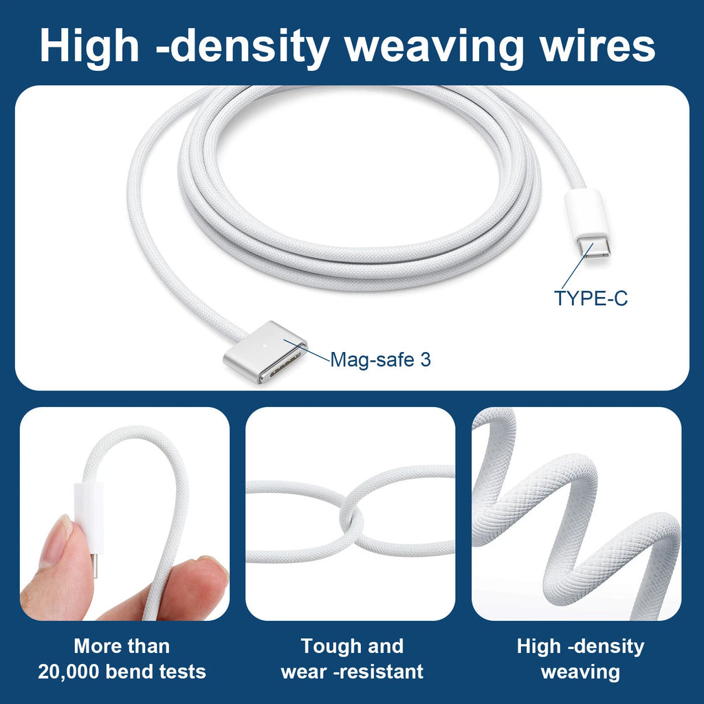 96W USB C MagSaf 3 Charger for MacBook Pro Air A2442 A2485 A2458 A2363 Adapter