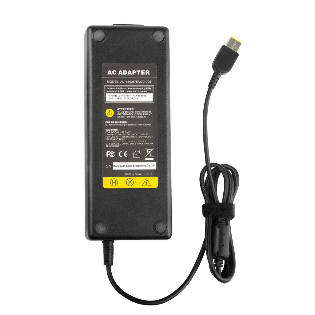 AC Adapter Power Charger For Lenovo Y40-70 Y50-70 20V 6.75A 135W ADL135NDC3A
