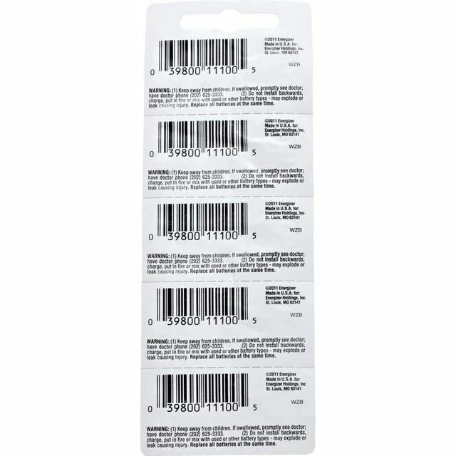 10 Energizer 357/303 Silver Oxide Coin Cell Batteries 1.55V Fresh- Free Shipping
