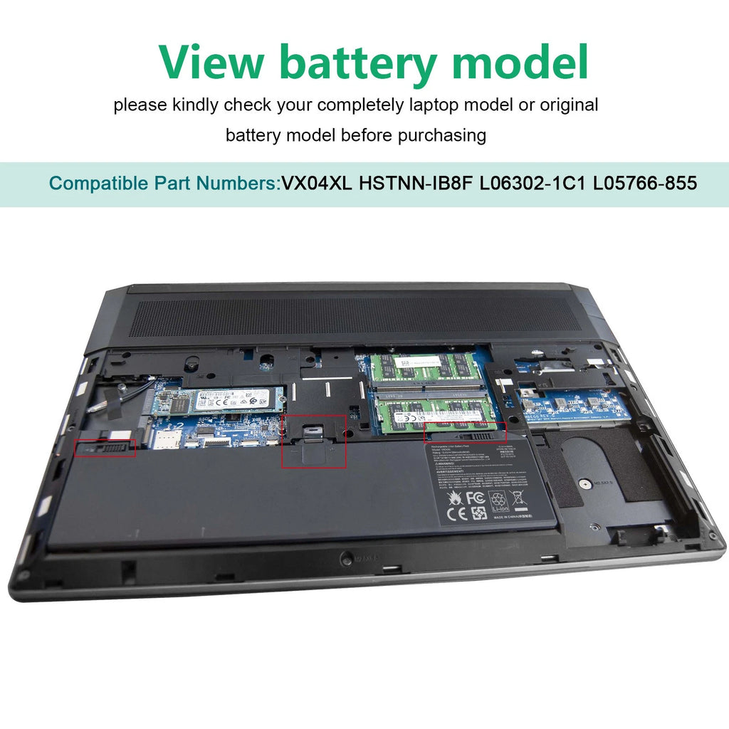 NEW VX04XL LAPTOP BATTERY FOR HP ZBOOK 15 G5 G6 HSTNN-IB8F L06302-1C L05766-855