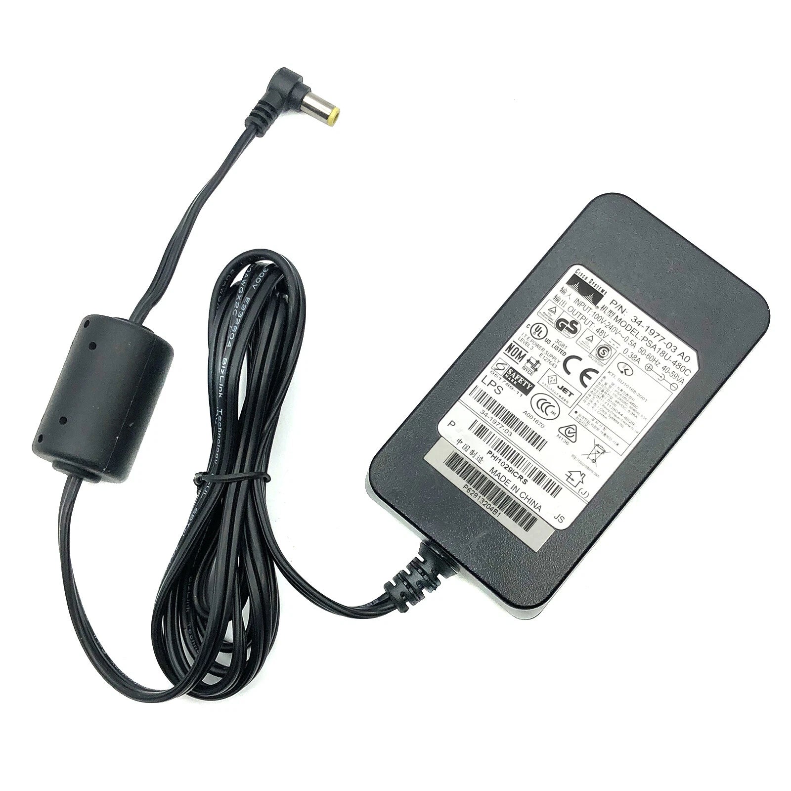 NEW Genuine Cisco CP-PWR-CUBE-3 AC Adapter 341-0206-03 IP Phone Charger OEM
