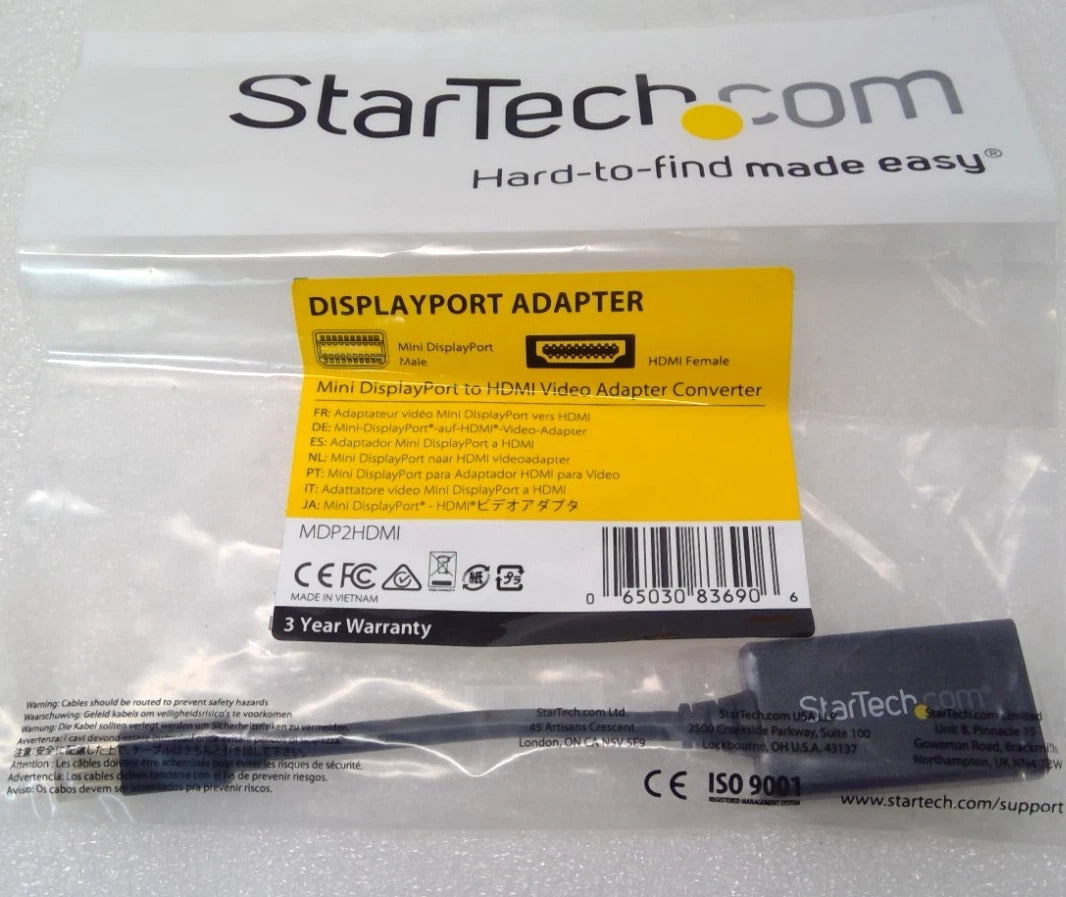 Lot of 10 StarTech.com MDP2HDMI Mini DisplayPort to HDMI adapter-1080p Converter