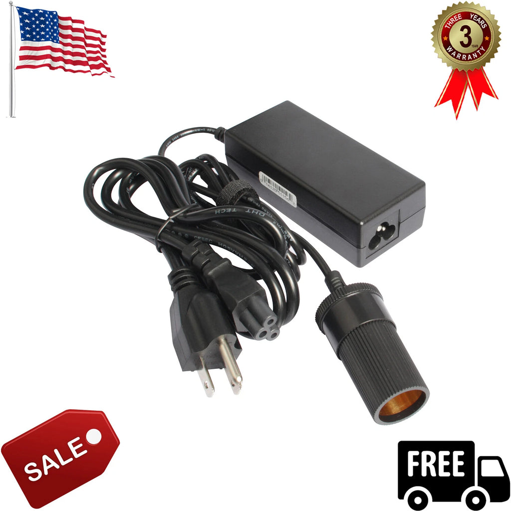 Car Cigarette Lighter Socket AC 110-220V to DC 12V 5A Wall Adapter Converter US