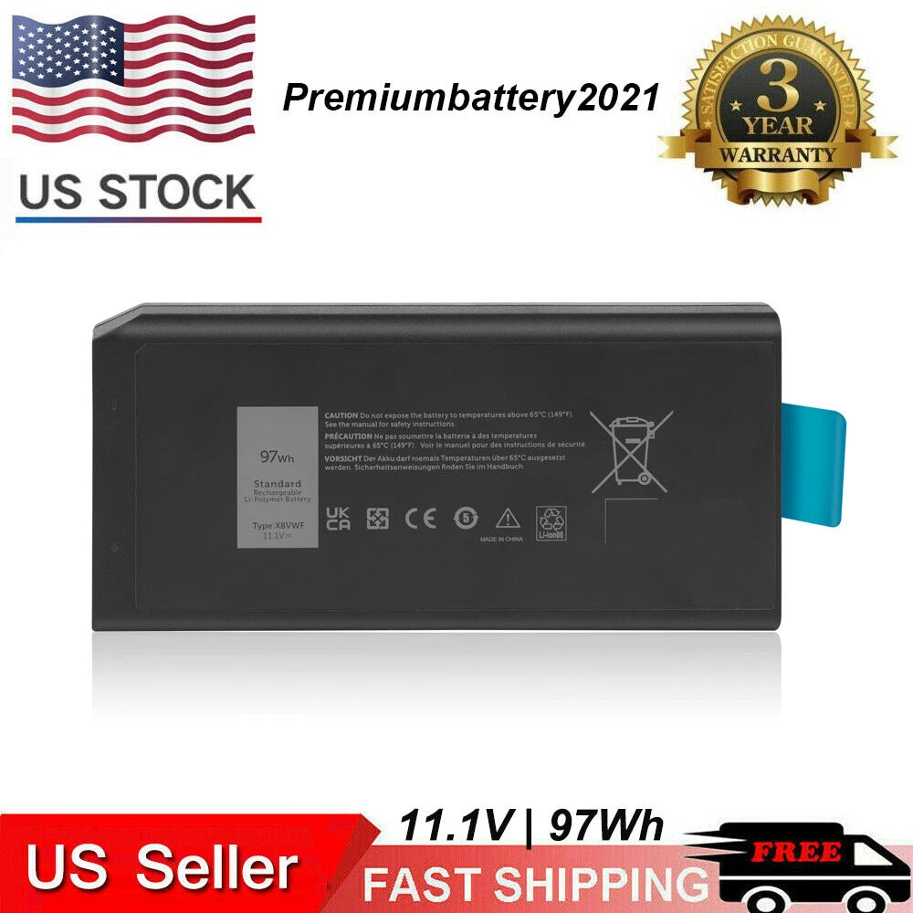 Laptop Battery For DELL Latitude 14 5414 5404 7414 7404 453-BBBE 4XKN5 X8VWF
