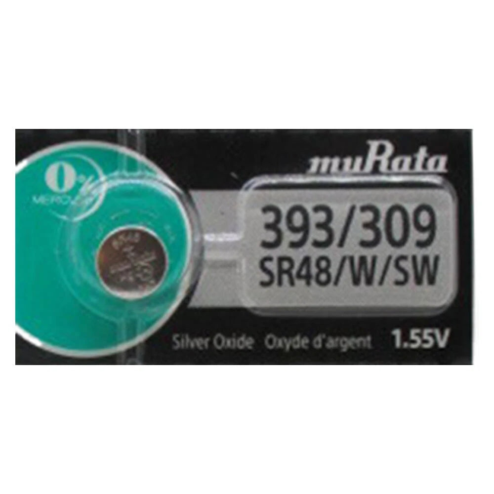 2 Pcs Murata 393 309 Watch Battery SR754SW SR48W - Replaces Sony