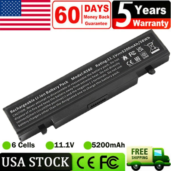 Battery for Samsung AA-PB9NC6B AA-PB9NS6B R430 R468 R480 R519 R522 R540 RC512