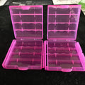 Brand New "2" Plastic Storage Case Holder Boxes for AA,10440, 14500 Battery Pink