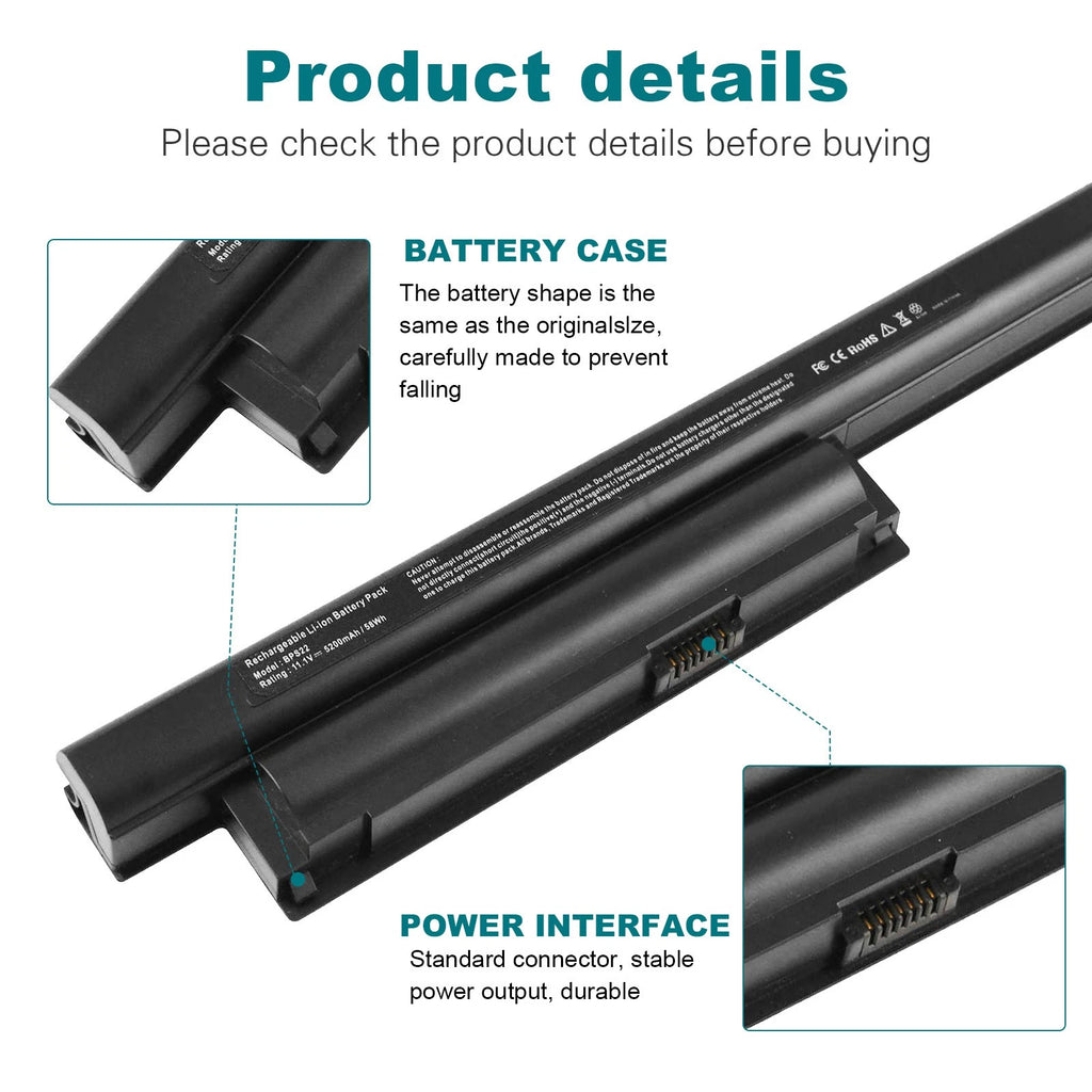 58Wh Battery FOR for Sony Vaio VGP-BPS22 BPS22 VGP-BPS22A VGP-BPL22 VGP-BPS22