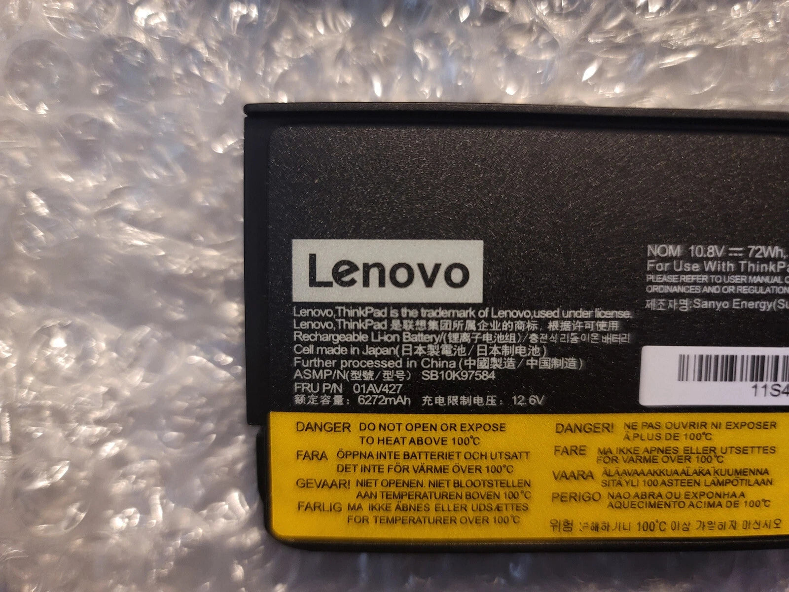 Genuine 61++ 72Wh Battery for Lenovo ThinkPad T470 T570 T580 01AV492 01AV427
