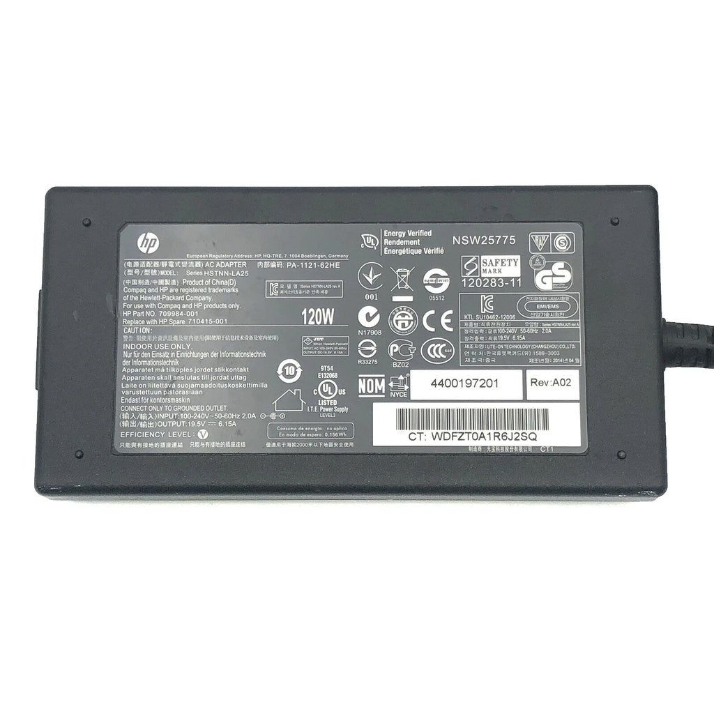 NEW Original HP 120W Smart Power Adapter 19.5V 6.15A Model HSTNN-LA25 710415-001
