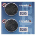 Renata CR2025 Lithium Battery 3V Button Cell for Digital Scales Calculators x 2
