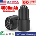 2X 4.0Ah For Bosch LI-LON 10.8V/12V Battery BAT411 BAT411A BAT412A 2607336013