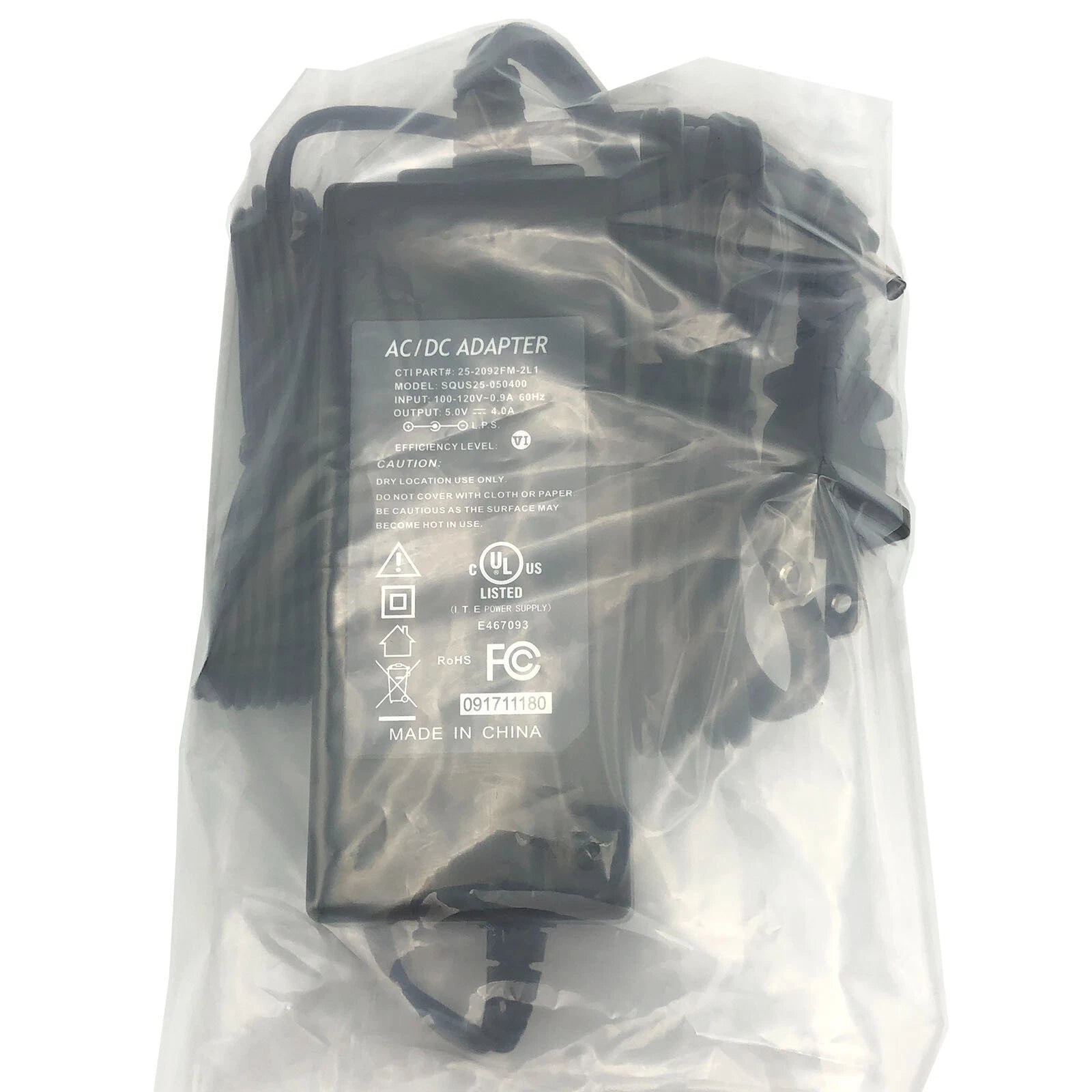 NEW Genuine I.T.E AC Power Adapter for Ktec KSAS0250500400D5 5V 4A