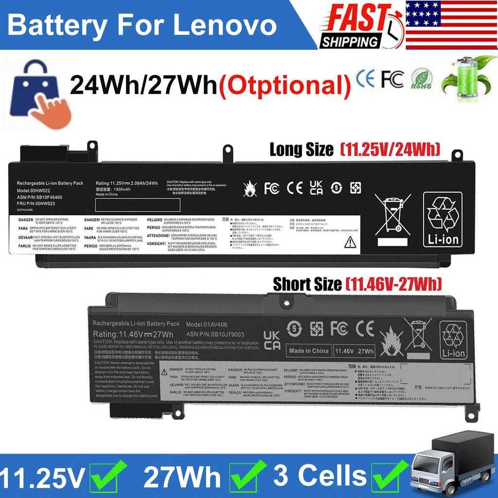 ?01AV406 Battery For Lenovo Thinkpad T460s T470s 01AV405 00HW022 00HW023 00HW024