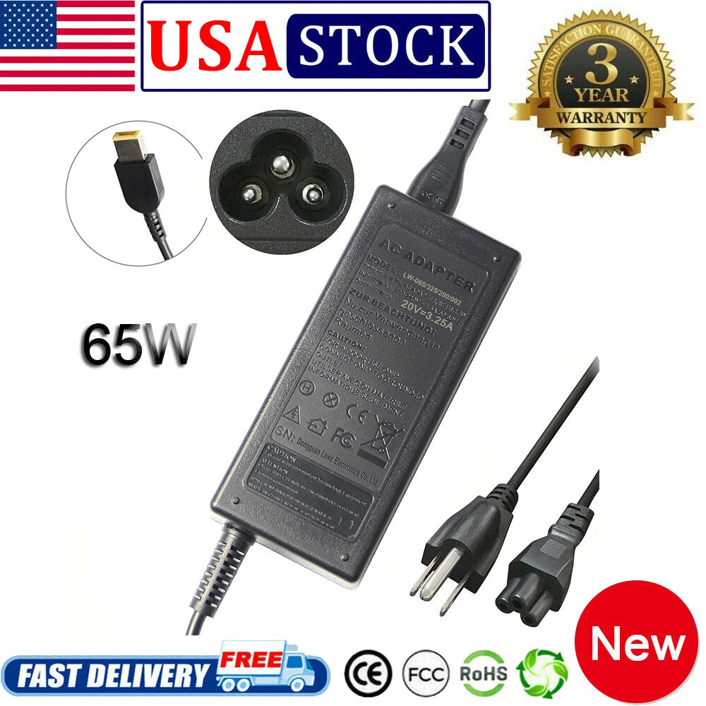 65W AC Adapter Charger for Lenovo Thinkpad ADLX65YDC3A ADLX65YCC3A ADLX65YLC3A