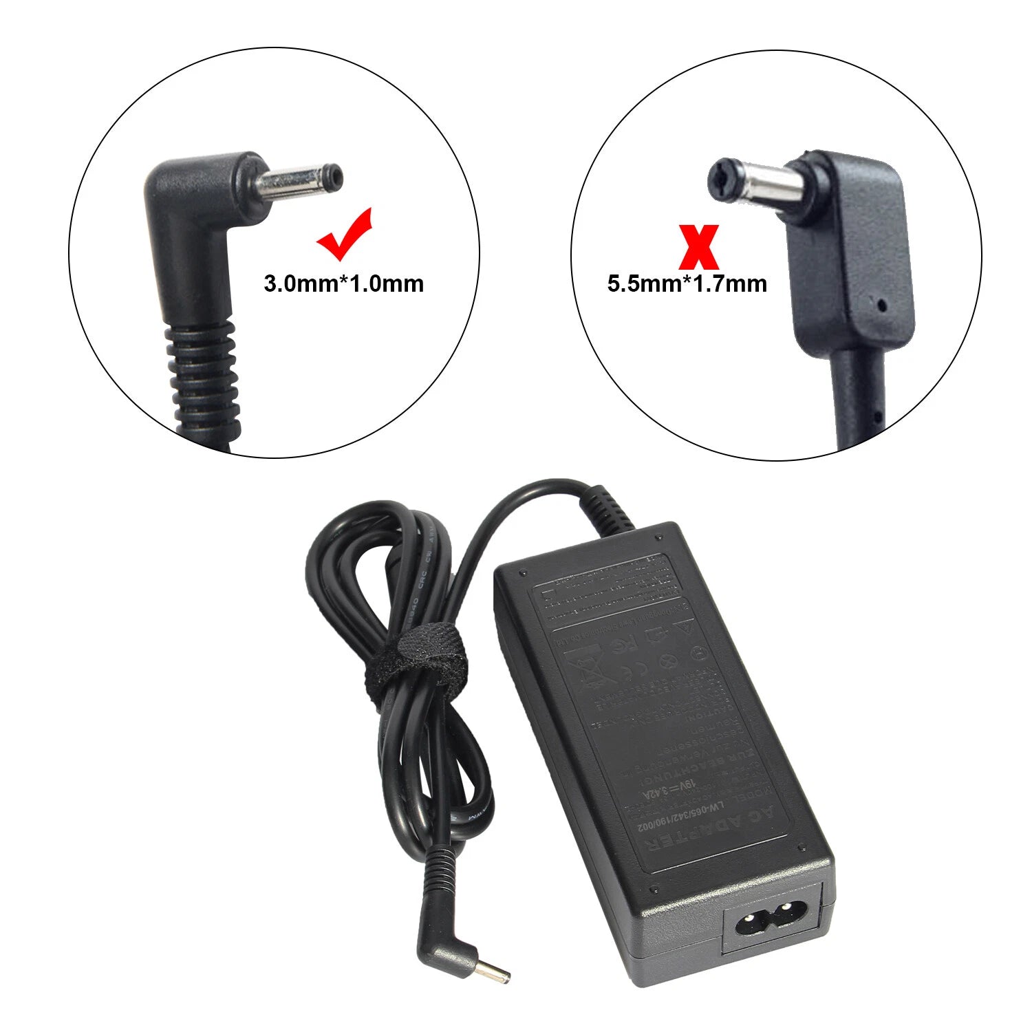 65W N15Q8 N15Q9 Laptop AC Adapter Charger for Acer ChromeBook C720 C720P R11 R13
