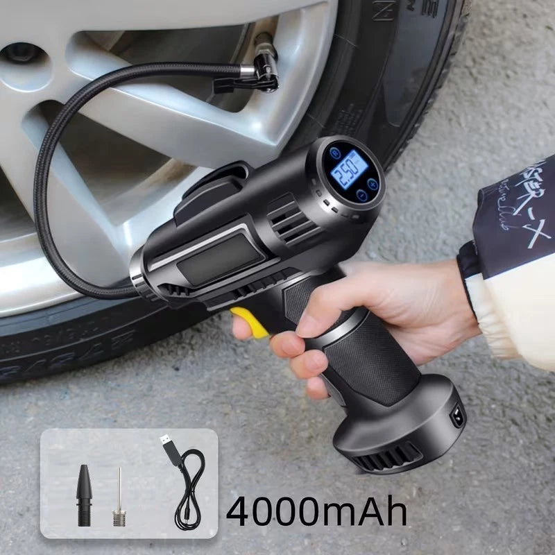 120W Cordless Electric Car Tyre Inflator Pump Portable Tire Air Compressor Pump