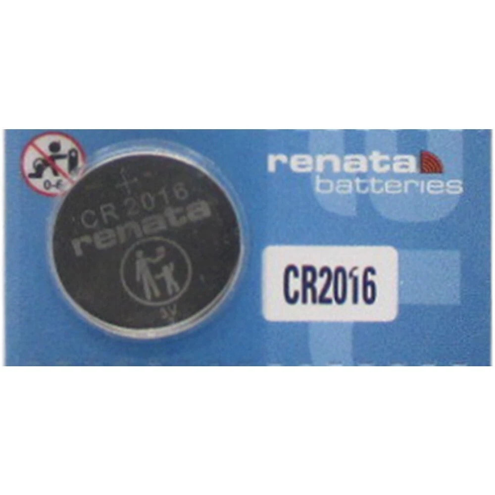 Renata CR2016 Lithium Battery, Package of 5