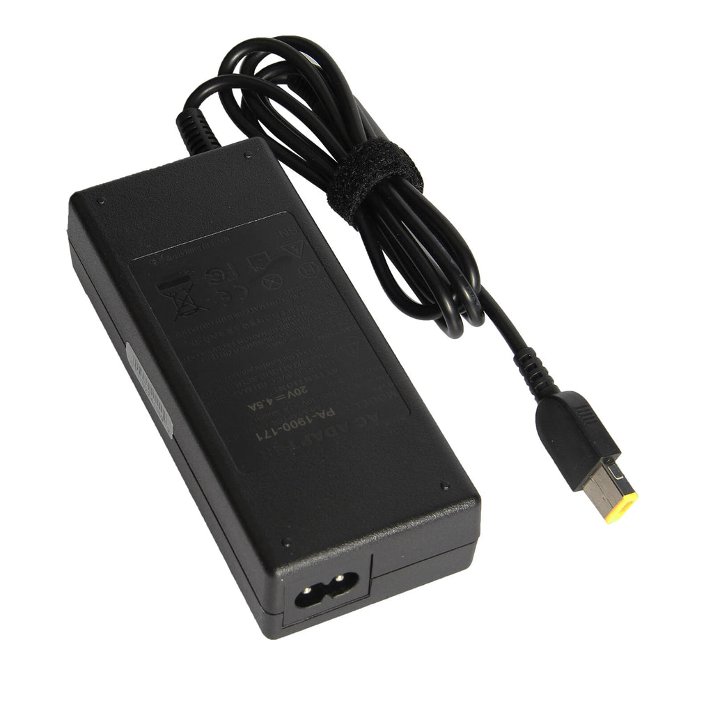90W 20V 4.5A AC Adapter Laptop Charger for Lenovo Square / Slim Tip Power Supply