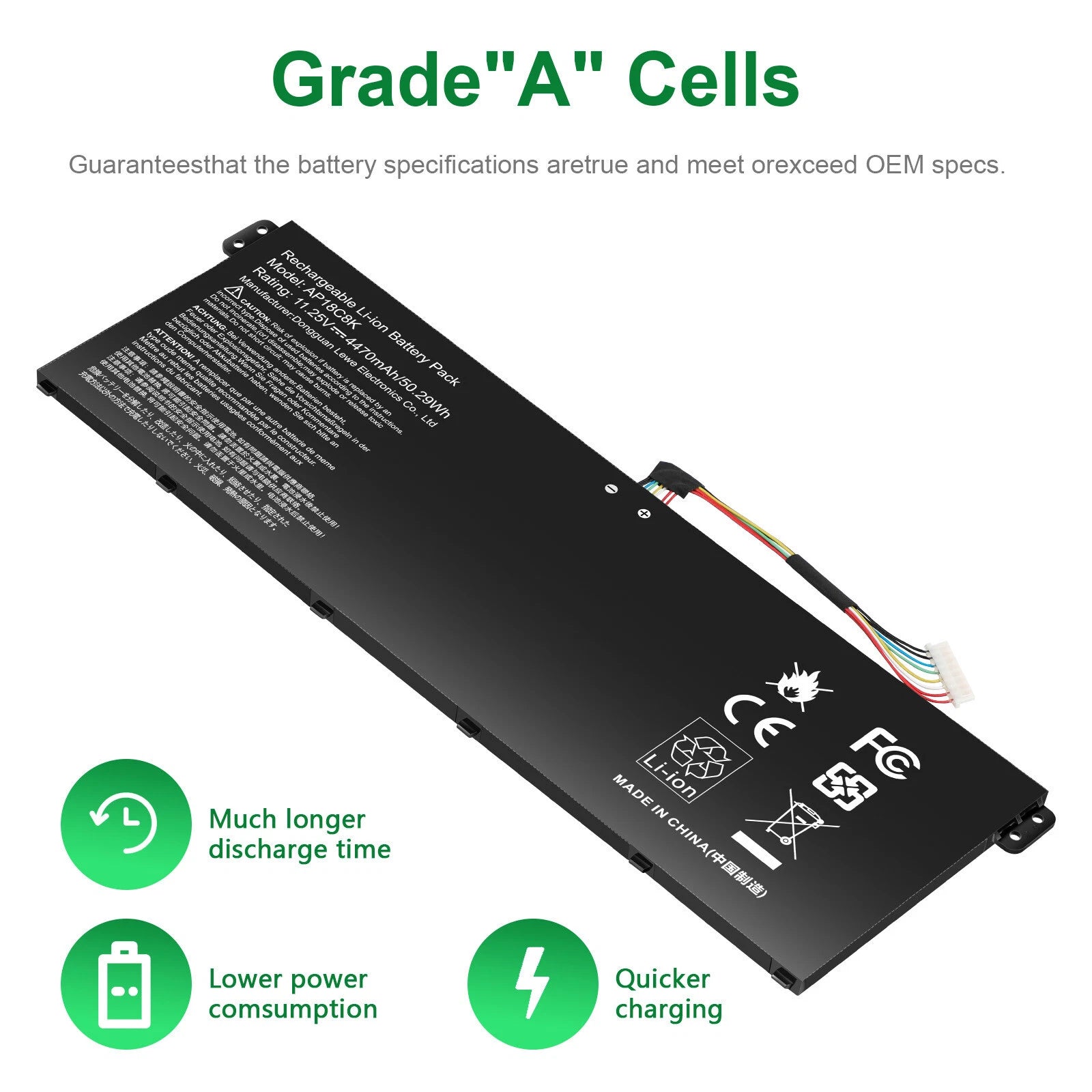 AP18C8K BATTERY FOR ACER Aspire 5 A514-52 ACER Swift 3 SF314-57G Series 3INP5