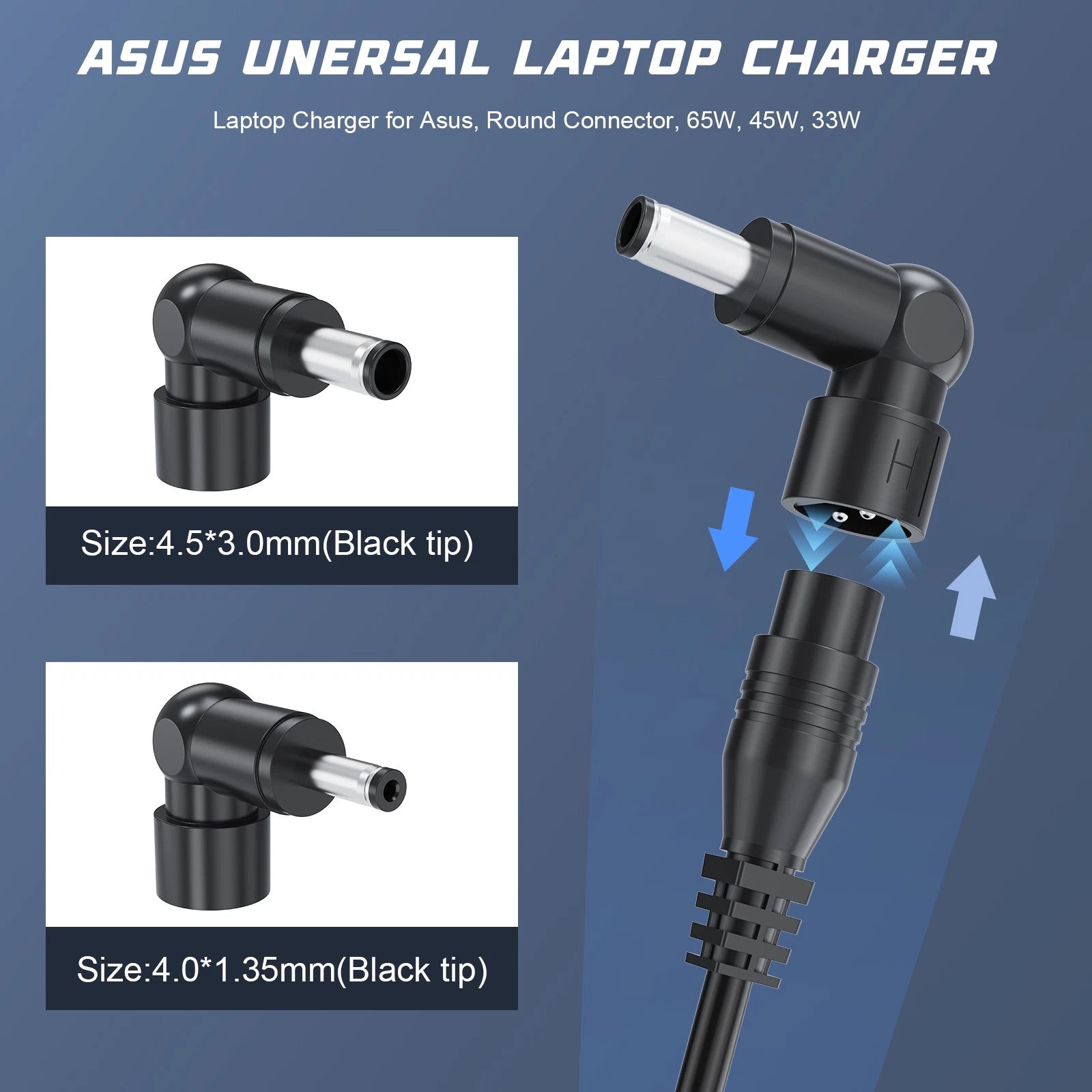 65W Charger Adapter For ASUS Vivobook X Series X510,X515,X415,X540,X1504,1704