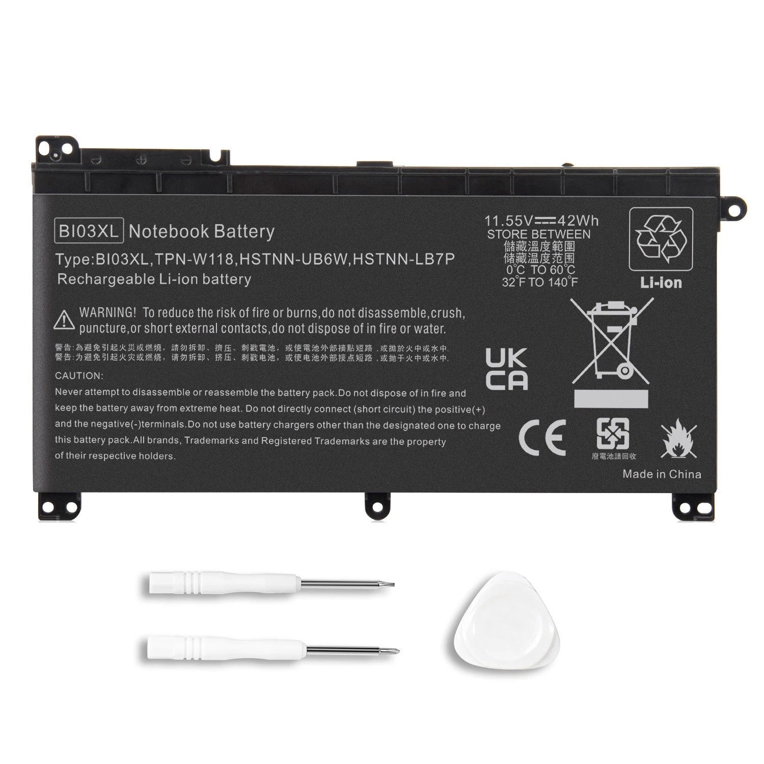 BI03XL Battery for HP Pavilion X360 M3-U001DX M3-U103DX 13-U100TU 843537-541 US