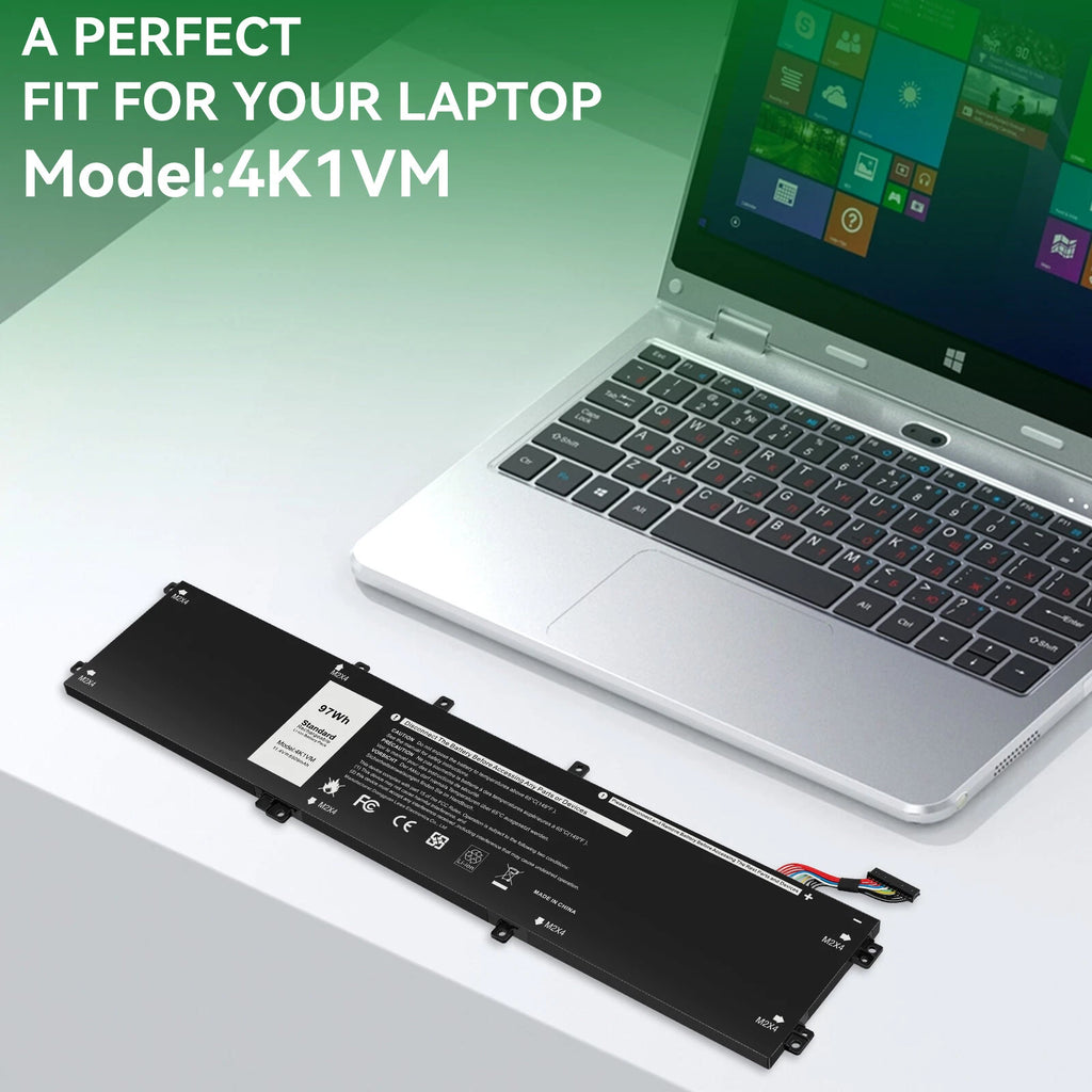 4K1VM W62W6 XYCW0 NYD3W NCC3D Battery For Dell G7 17 7700 97Wh 11.4V
