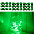 Submersible Waterproof Battery LED Tea Light ~ Wedding Decoration~Green~ 36 Pack