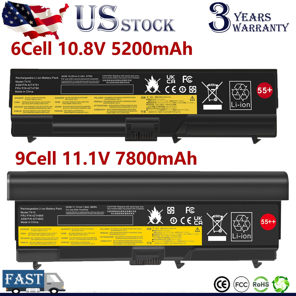 Battery for Lenovo Thinkpad T410 T420 T510 T510i T520 T520i SL410 SL510 E40 E50