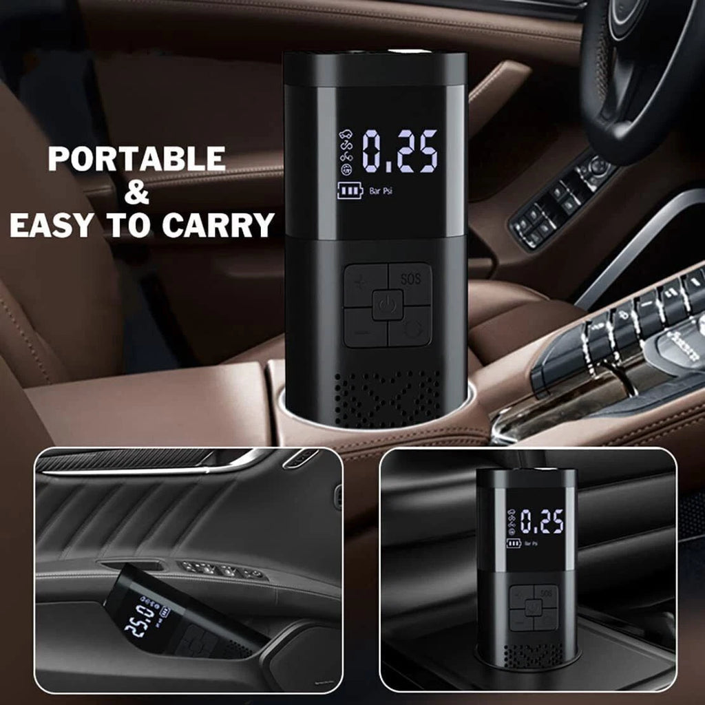 8000mAh Digital Tire Inflator Car Air Pump Compressor Electric Portable Auto 12V