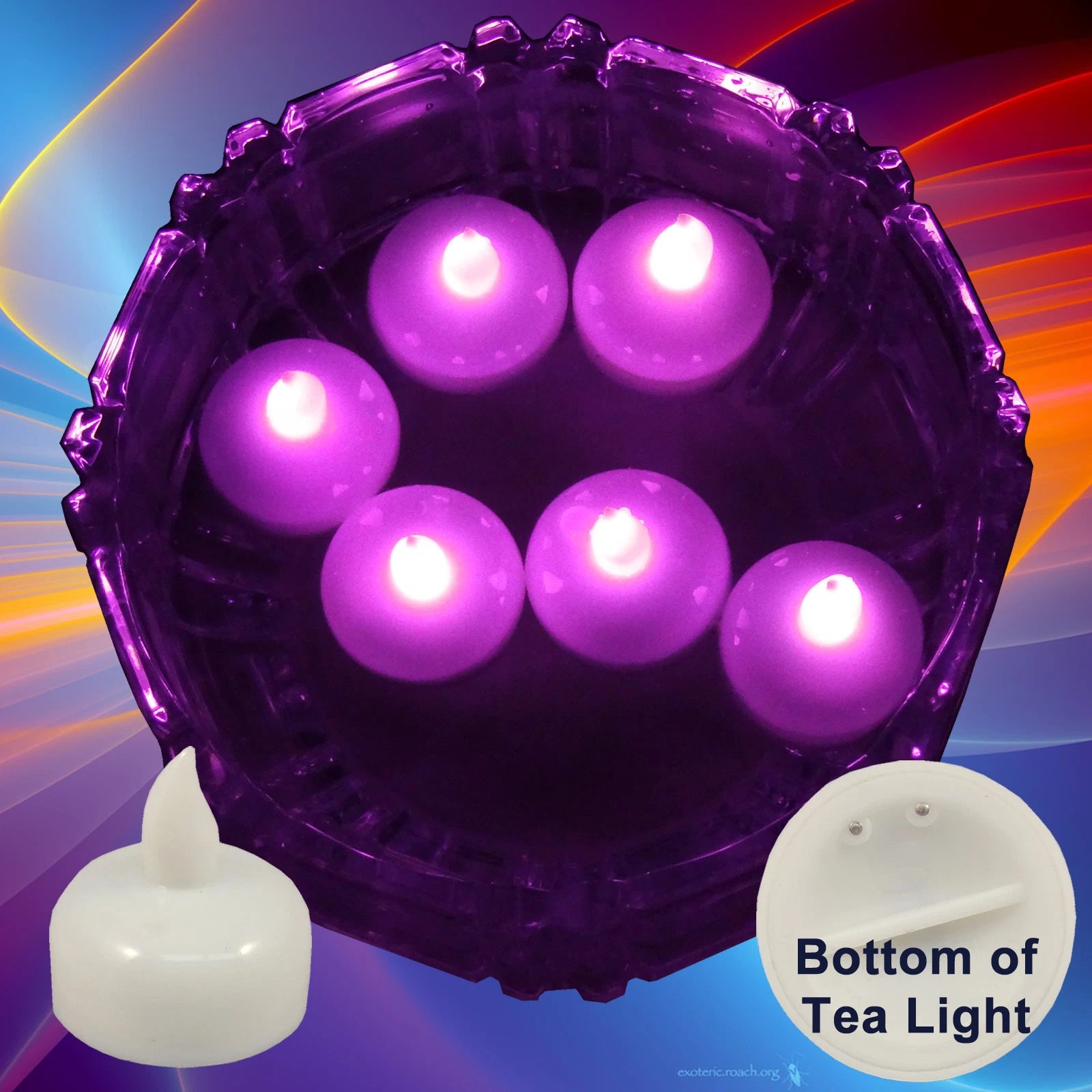 24 Flameless Floating LED tealight Candle Battery operated Pink tea lights NEW