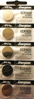 Energizer ECR1620 CR1620 DL1620 Lithium3V Battery (5piece) New Authorized Seller