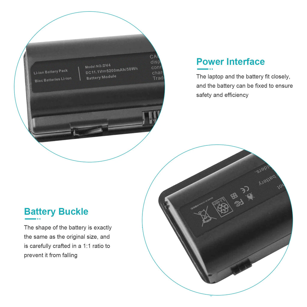Battery for HP Compaq Presario CQ40 CQ45 CQ50 CQ60 CQ61 DV4 DV5 485041-001-002