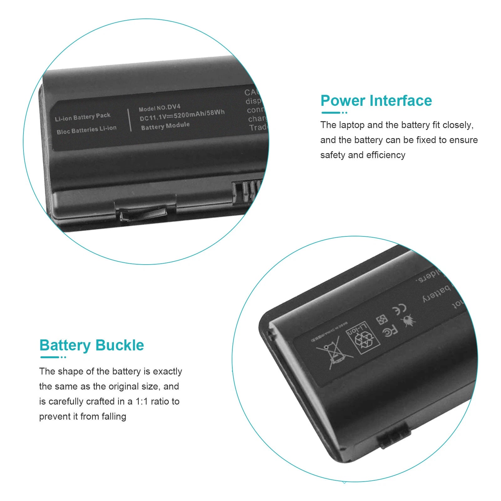 Battery for HP Compaq Presario CQ40 CQ45 CQ50 CQ60 CQ61 DV4 DV5 485041-001-002