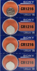 4 Pk SONY Lithium Coin CR 1216 CR1216 Batteries 3V