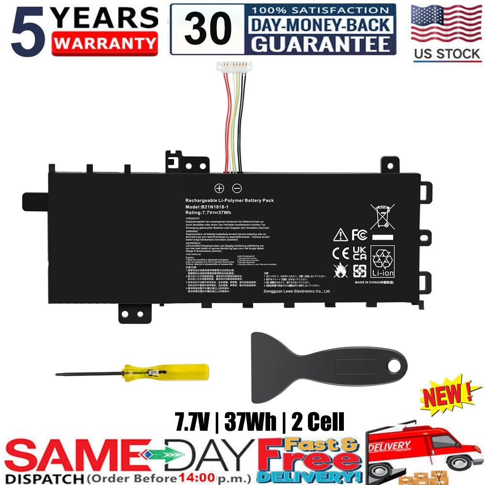 BATTERY C21N1818-1 FOR ASUS VIVOBOOK 15 F512FA F512DA F512JA X512DA X512JA 37WH