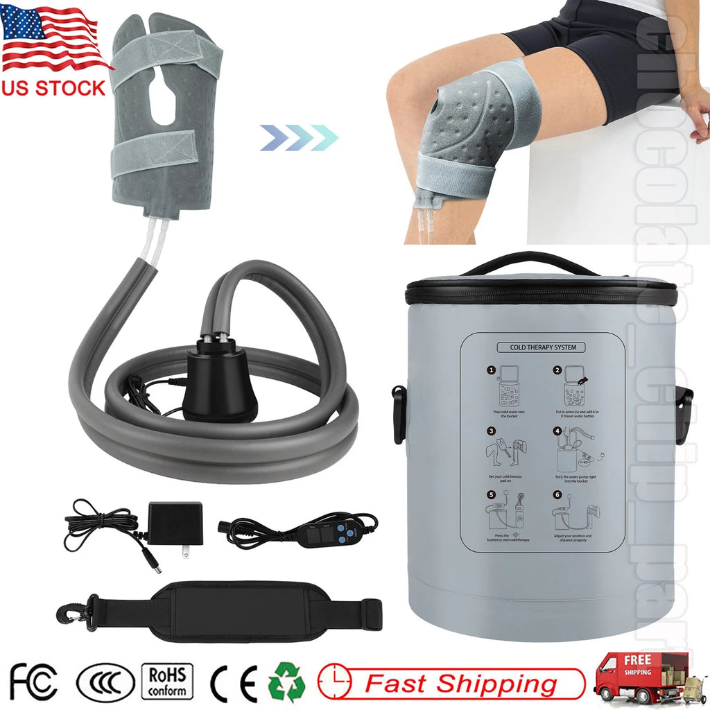 Cold Therapy Machine, Cryotherapy Ice Machine System for Knee w/ Digital Timer