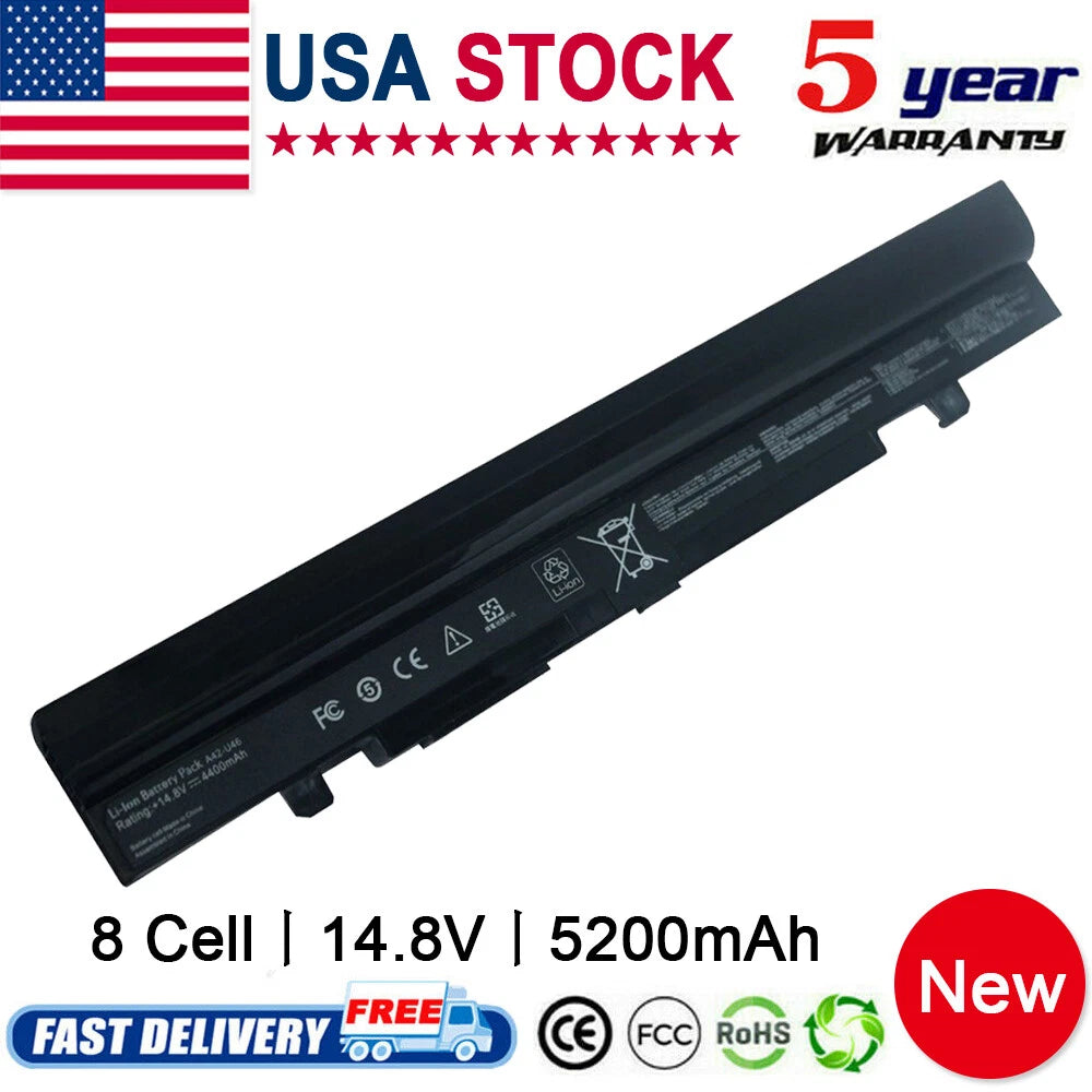 For ASUS A42-U46 Battery 14.8V 5200MAH For ASUS U46 U56 A32-U46 A41-U46 NOTEBOOK