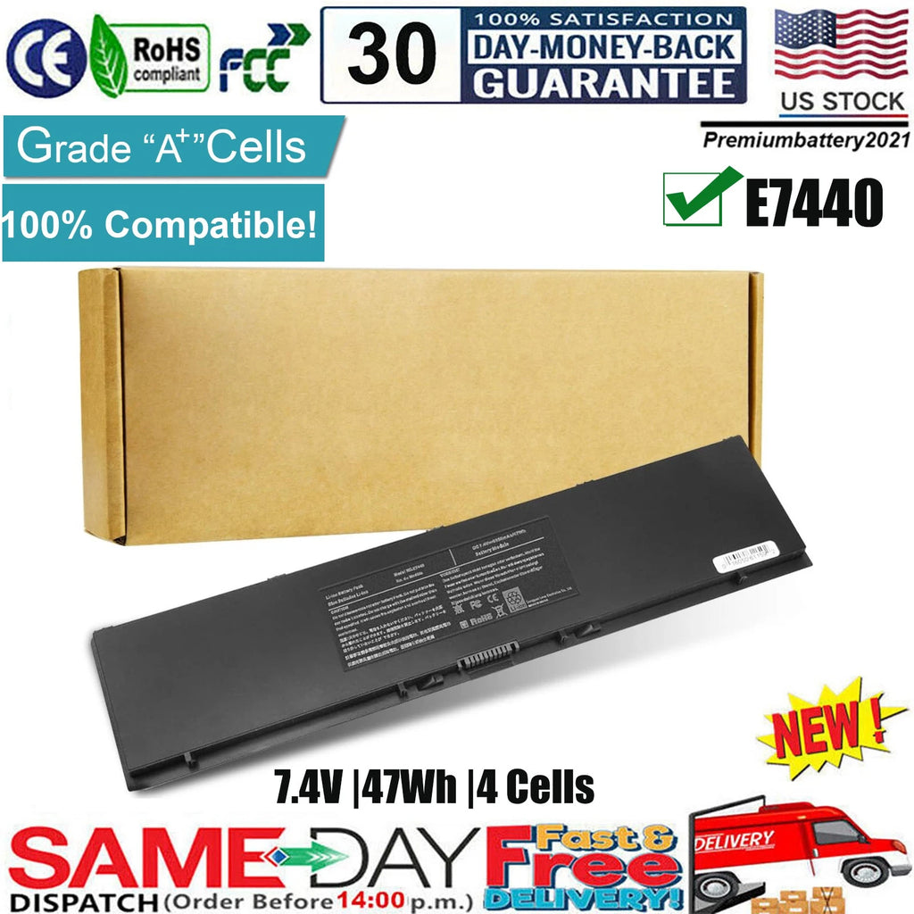 34GKR 3RNFD Battery For Dell Latitude E7440 E7450 E7420 PFXCR HJ8KP 451-BBFT NEW