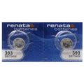 2 Pcs Renata 393 Watch Battery SR754W SR48W