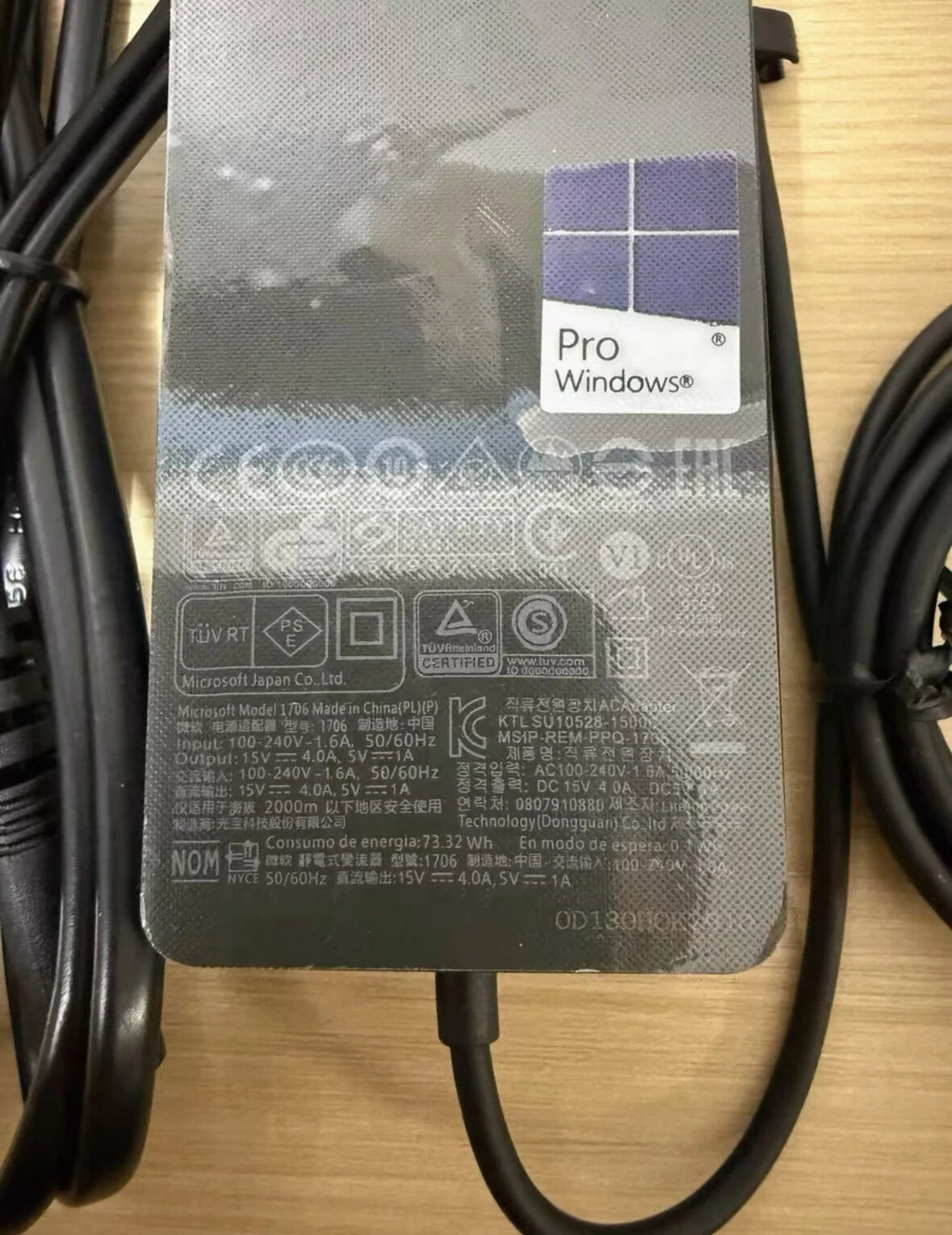 Genuine OEM 65W Microsoft Surface Pro Book 1 2 3 4 5 6 7 X Adapter Charger 1706