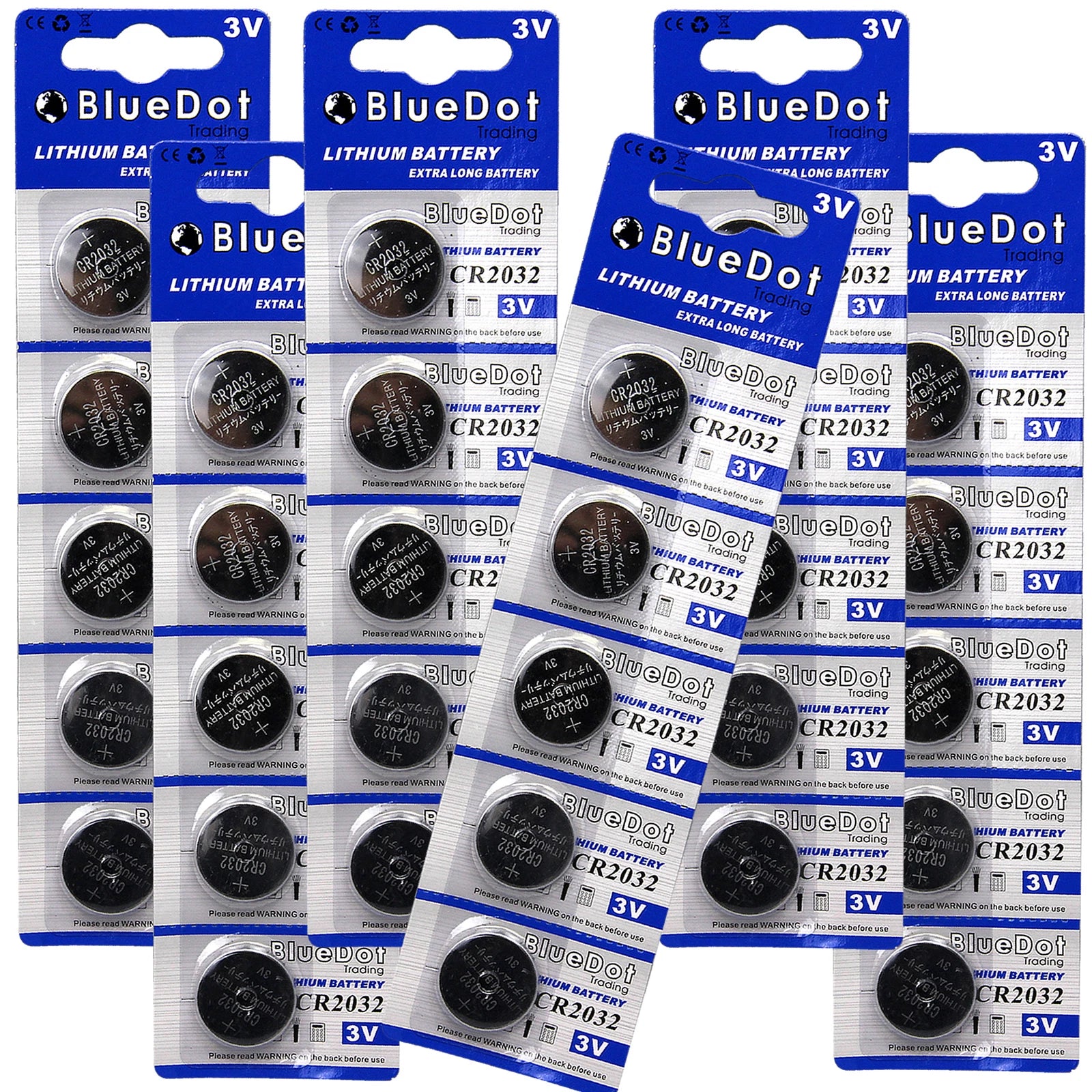 30X BlueDot batteries CR2032 DL2032 ECR2032 5004LC 3 Volt Button Cell Battery