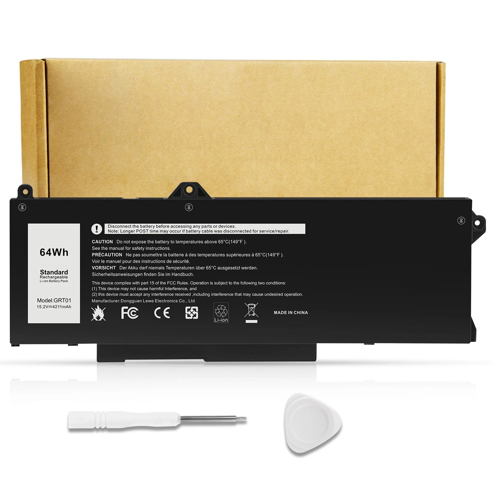 GRT01 Battery For Dell Latitude 5421 / 5431/ 5521 /5531 Precision 3561/3571/3470