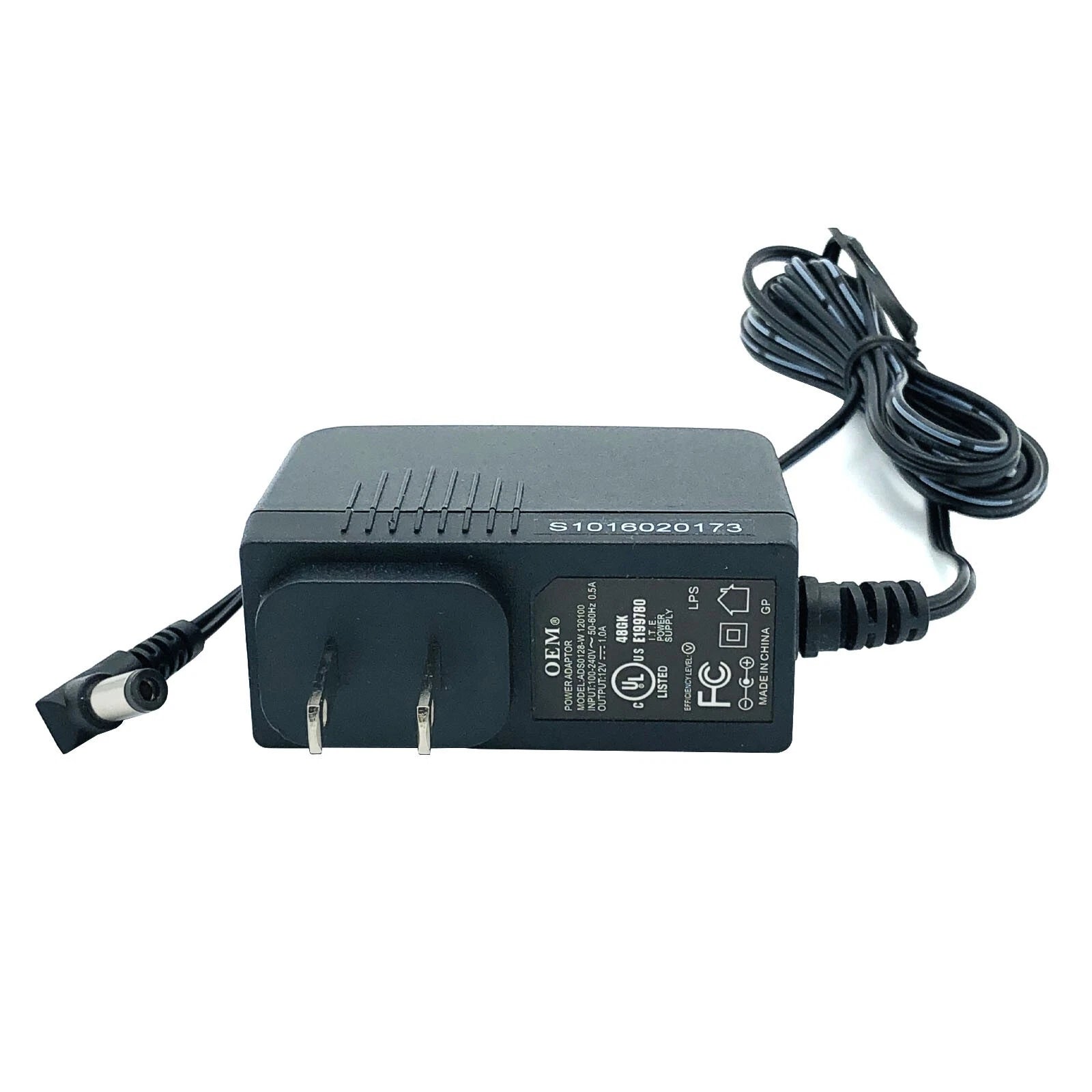 NEW Genuine OEM 12V 1A Wall AC/DC Adapter ADS0128-W 120100 I.T.E. Power Supply