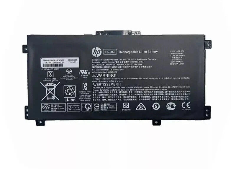 Genuine LK03XL Battery For HP ENVY X360 15-BP 15M-BQ 17M-CE 17-BW L09281-855