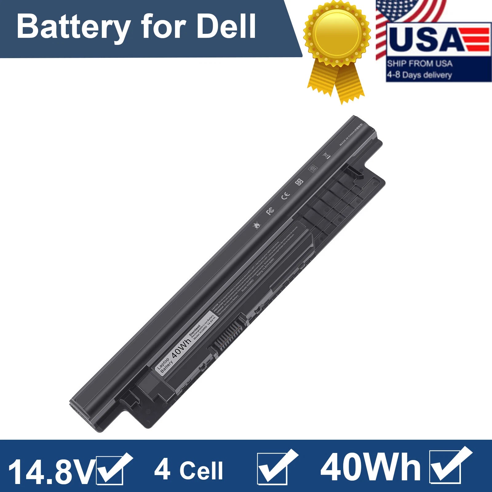 40WH XCMRD New Brand Battery For Dell Inspiron 17-3721 3737 5737 N3737 N5737
