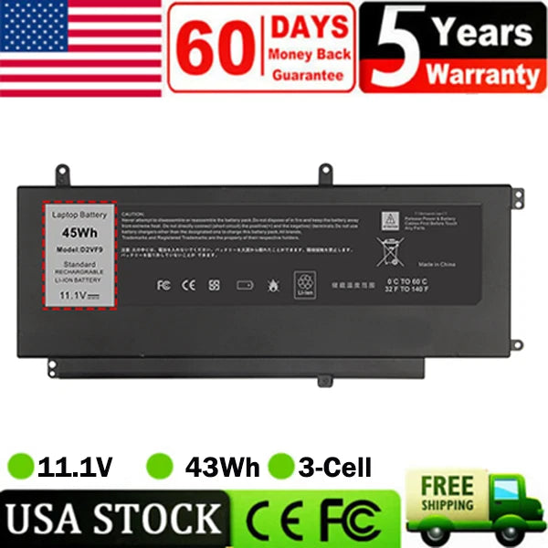 D2VF9 DELL Laptop Battery For Dell Inspiron 15 7000 7547 7548 0PXR51 PXR51 V5459