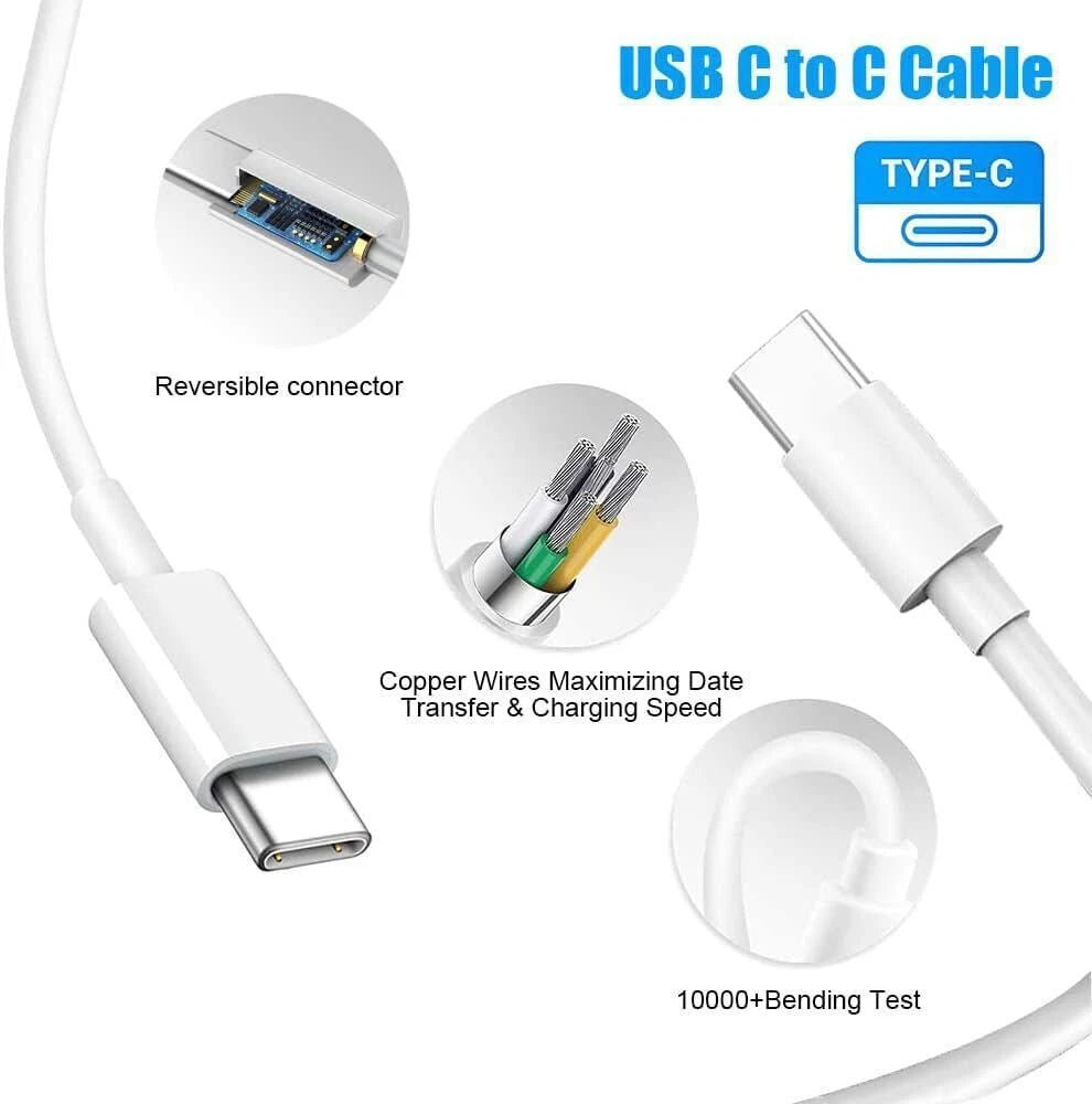 MacBook Pro Charger 61W/67W USB-C Charger Power Adapter For MacBook Air A1708
